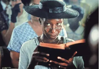  ?? WARNER BROS. ?? Whoopi Goldberg was in movie version of the book The Color Purple, a result of a fellowship.