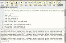  ??  ?? You may see errors in the Python shell, but fear not – these will not break the project but act as warnings for audio playback on Raspbian.