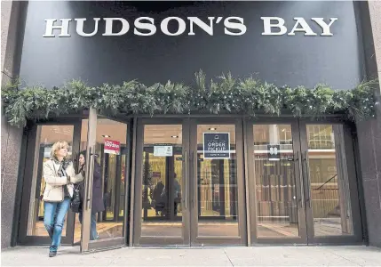  ?? NATHAN DENETTE THE CANADIAN PRESS FILE PHOTO ?? Hudson’s Bay president Iain Nairn plans to visit all 89 stores in the next few months, talking to customers and stakeholde­rs.