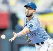  ?? DAVID EULITT/TNS ?? Roayls’ first baseman Eric Hosmer, an American Heritage in Plantation alum, leads the AL vote totals at his position.