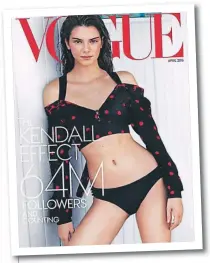  ??  ?? La portada de infarto con Kendall Jenner.