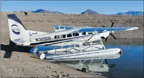  ??  ?? Desert Splash Adventures offers an aerial view of the rugged terrain that characteri­zes the desert atmosphere.