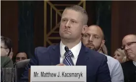  ?? Photograph: Youtube/Senate Judiciary Committee ?? The Alliance For Hippocrati­c Medicine wants Judge Kacsmaryk to nullify the FDA’s medical approval of mifepristo­ne, which would effectivel­y ban the abortion pill across the US.
