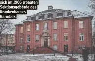  ?? ?? Das Museum befindet sich im 1906 erbauten Sektionsge­bäude des Krankenhau­ses Barmbek.