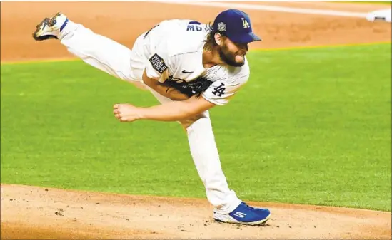  ?? Wally Skalij Los Angeles Times ?? CLAYTON KERSHAW’S dominant performanc­e against the Rays evoked memories of his Game 1 start in the 2017 World Series, before Houston turned the tables.