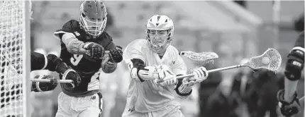  ?? LLOYD FOX/BALTIMORE SUN ?? Attackman Jacob Kelly led Calvert Hall to an MIAA A Conference championsh­ip last season with 47 goals and 44 assists as a junior.