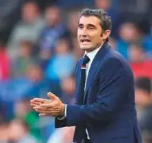  ?? Rex Features ?? Barcelona hierarchy indicates they will opt for the low profile Athletic Bilbao’s Ernesto Valverde as the man to step in place of Enrique.