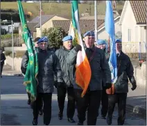  ??  ?? UN Vets at the ceremony in Glenbrien.