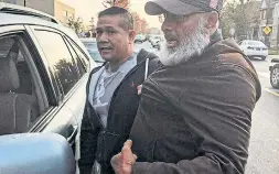  ?? SANA ZAIN KAMANI ?? Crossing guard Mohammed Hameed, right, said “justice should be done,” after hearing the off-duty cop who detained him two weeks ago will not be charged.
