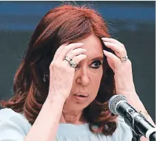  ?? FOTO AFP ?? SEÑALADA. La expresiden­ta Cristina Fernández debe comparecer a juicio, se prevé que el proceso dure hasta un año.