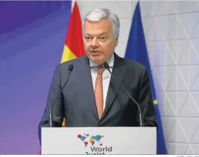  ?? JAVIER LIZON / EFE ?? El comisario de Justicia de la UE, Didier Reynders.