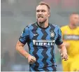  ??  ?? el DANÉS en un partido con el Inter de Milán