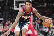  ?? Elizabeth Conley/Staff photograph­er ?? Rockets guard Kevin Porter Jr. will miss his 10th straight game on Wednesday against the Thunder.