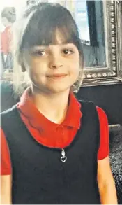  ??  ?? Saffie Rose Roussos went to the concert with her mother and stepsister but never returned. Teachers recalled ‘a beautiful little girl’
