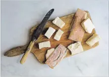  ??  ?? Taleggio cheese, cut into chunks for better melting.