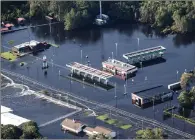 ??  ?? Flooding in North Carolina after Hurricane Florence