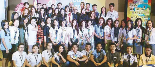  ??  ?? Garcia with the 50 student-participan­ts for this year’s ARC Young Leaders Camp, now on its sixth year