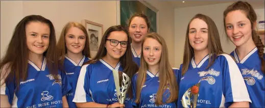  ??  ?? The Under 14 Tralee Imperial Girls Basketball team who were presented with their medals in the Rose Hotel,Tralee on Friday. Aoife Dillane,Abi Casey,Rachel Ryan,Ciara Ryan,Rachel Kilgallen,Rebecca Conway and Mary O’Connell