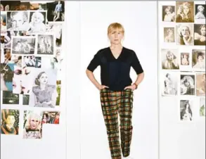  ?? CLEMENT PASCAL, NYT ?? Cindy Sherman at her studio in New York, April 13, 2016. More than 4,000 artists, writers, curators and directors — including Sherman — have signed an open letter condemning the publisher of Artforum, Knight Landesman, and pledging to fight against...
