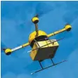 ?? FOTO: DPA ?? Alles Gute kommt von oben: Paketliefe­rungen per Drohne könnten bald alltäglich werden.