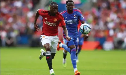  ?? ?? Aaron Wan-Bissaka kept faith in his time at United and has regained favour with Erik ten Hag. Photograph: Lee Smith/Action Images/ Reuters