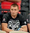  ??  ?? Kieran Foran had to watch the game against the Dragons from the stands.