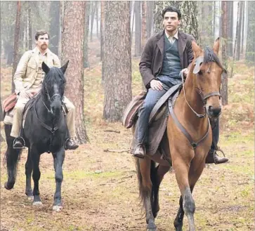  ?? Jose Haro Open Road Films ?? OSCAR ISAAC, right, and Christian Bale star in the “The Promise,” set during the Armenian genocide.