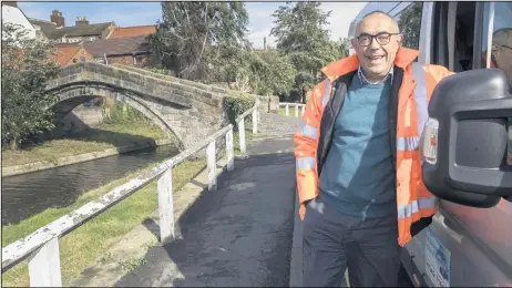  ??  ?? SOMETHING POSITIVE: Martin Trent is a volunteer driver with Stokesley Community Care and drives for two or three hours a week