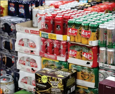  ??  ?? The new minimum alcohol pricing could start in May, and right, how we reported the green light being given by Supreme Court justices last week