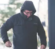  ?? BRANDON HARDER ?? Gioulian Nikdima walks into Court of Queen’s Bench in Regina on Dec. 18. He was sentenced to a three-year prison term for the violent sexual assault of a woman he met on an online dating site.