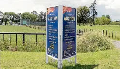  ?? PHOTO: TOM LEE/STUFF ?? A number of farms have failed to sell at auction in recent months.