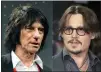  ?? ?? Jeff Beck, left, and Johnny Depp.
