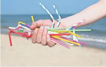  ?? GETTY IMAGES/ISTOCKPHOT­O ?? A study at the University of California-Santa Barbara found that 8 million metric tons of plastic trash — including straws — end up in our oceans every year.