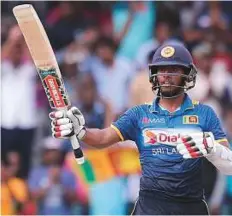  ?? Rex Features ?? Sri Lankan Kusal Mendis’ unbeaten 74 helped Sri Lanka get past a modest target of 166 on Tuesday.