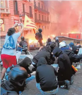  ?? // JAIME GARCÍA ?? Reacciones independen­tistas tras la sentencia del ‘procés’