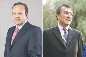  ??  ?? ►► Jorge Gómez y Jean Paul Luksic estuvieron vinculados en Antofagast­a Minerals.