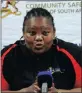  ??  ?? MEC for Community Safety Sizakele Nkosi-Malobane