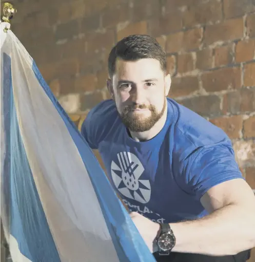  ??  ?? Joe Hendry, says his brash style will either raise the profile of amateur wrestling or ruin its credibilit­y.