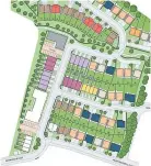  ?? ?? ROW Map of new estate with the Ferrymuir Gait road on bottom left