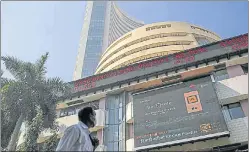  ?? BLOOMBERG ?? Sensex ended the day at 51,937.44, while the Nifty surged 147.15 points to close at 15,582.80.