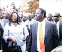  ?? PICTURE: REUTERS ?? Kenya’s then prime minister Raila Odinga leaves a polling station in 2013.