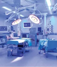  ??  ?? THIS OPERATING ROOM at Ashdod’s Assuta Medical Center is undergroun­d, safe from Gazan rockets.