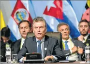  ?? PRESIDENCI­A ?? en la Cumbre de las Américas. Argentina es la promesa de la región.