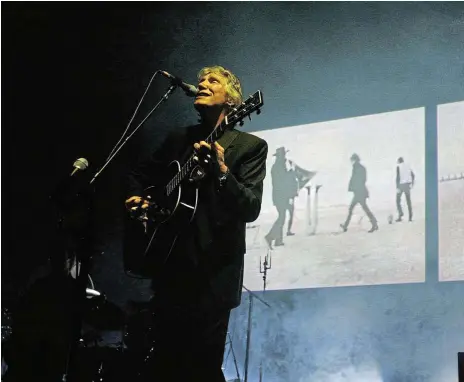  ?? /Lisa Maree Williams/Getty Images ?? Just another brick: Roger Waters, one of the stalwart members of Pink Floyd, performs on stage during the Sydney leg of his ‘Dark Side Of The Moon Tour’ at Acer Arena on January 25 2007 in Sydney, Australia after he had gone solo.