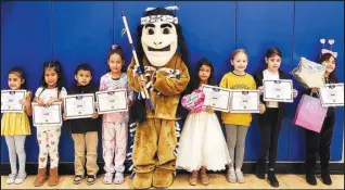  ?? ?? Kindergart­en through third grade (left to right): Alondra Ruiz, Adeline Pacheco, Alexis Villatoro, Kaylah Montero, Heymi Fiallos, Avery Stites, Samantha Tucker, and Fatima Alvarez