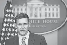  ?? Getty Images file ?? Justice Department officials told the White House last month that Michael Flynn was at risk of being blackmaile­d by Moscow.