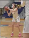  ?? PETE BANNAN - MEDIANEWS GROUP ?? Cardinal O’Hara’s Siobhan Boylan, taking a shot in a game against BonnerPren­dergast last month, scored 13 points and did the little things to lead O’Hara past West Catholic Friday and into the Catholic League title game.