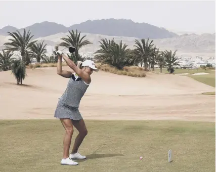  ??  ?? 2 Carly Booth this week announced a new sponsorshi­p deal with Saudi Arabia Golf and, despite attracting a negative reaction, will retain her position with Scottish Golf.