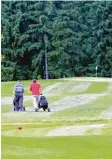  ??  ?? Um Ligapunkte geht es bald auf dem Golfplatz zu Gut Ludwigsber­g ebenso, ...