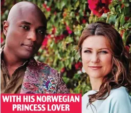  ??  ?? Lectures: He is being joined by Princess Martha Louise WITH HIS NORWEGIAN PRINCESS LOVER